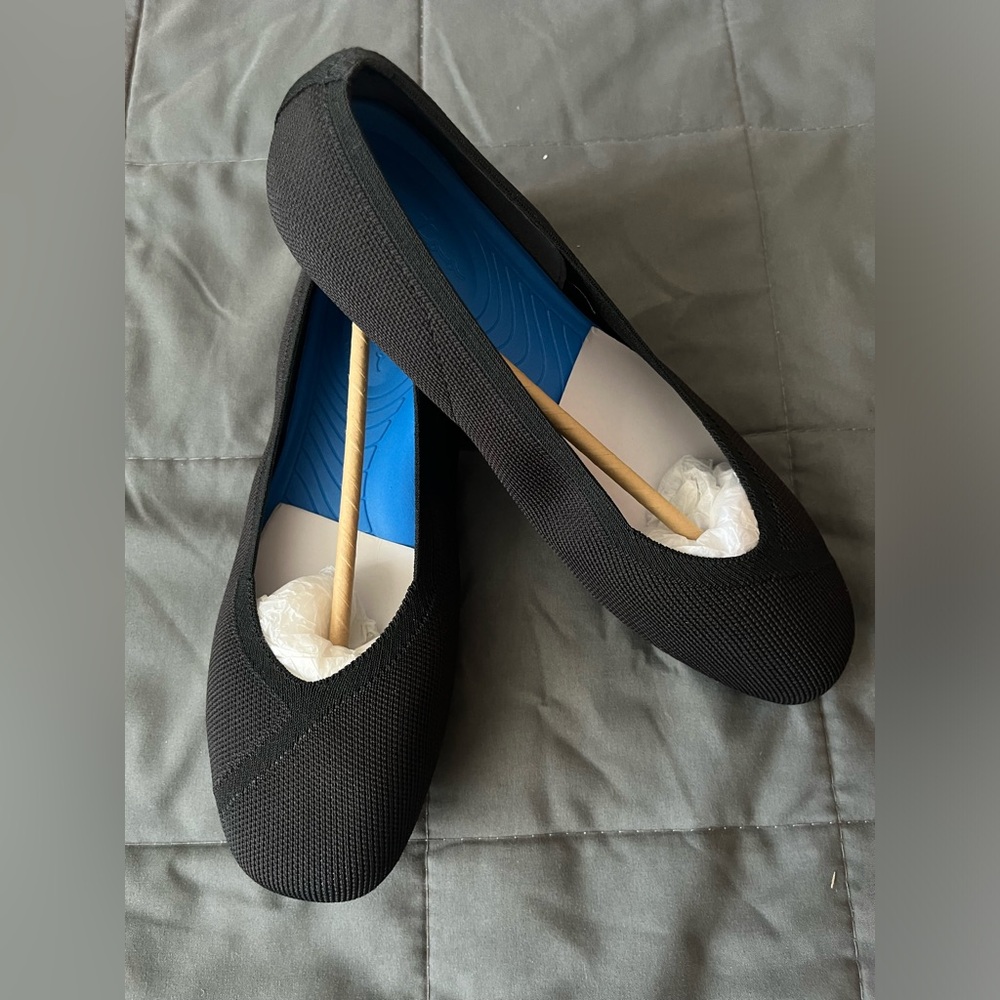 🖤 Me too - Recycled Upper Knit Flats Hart Black 🖤